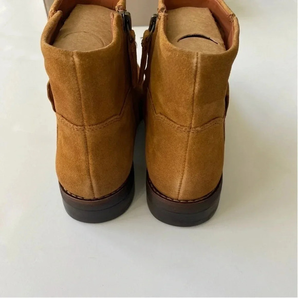 New Franco Sarto Womens Malina Whiskey Suede Ankle Boots Bootie Size 7 - Picture 9 of 10